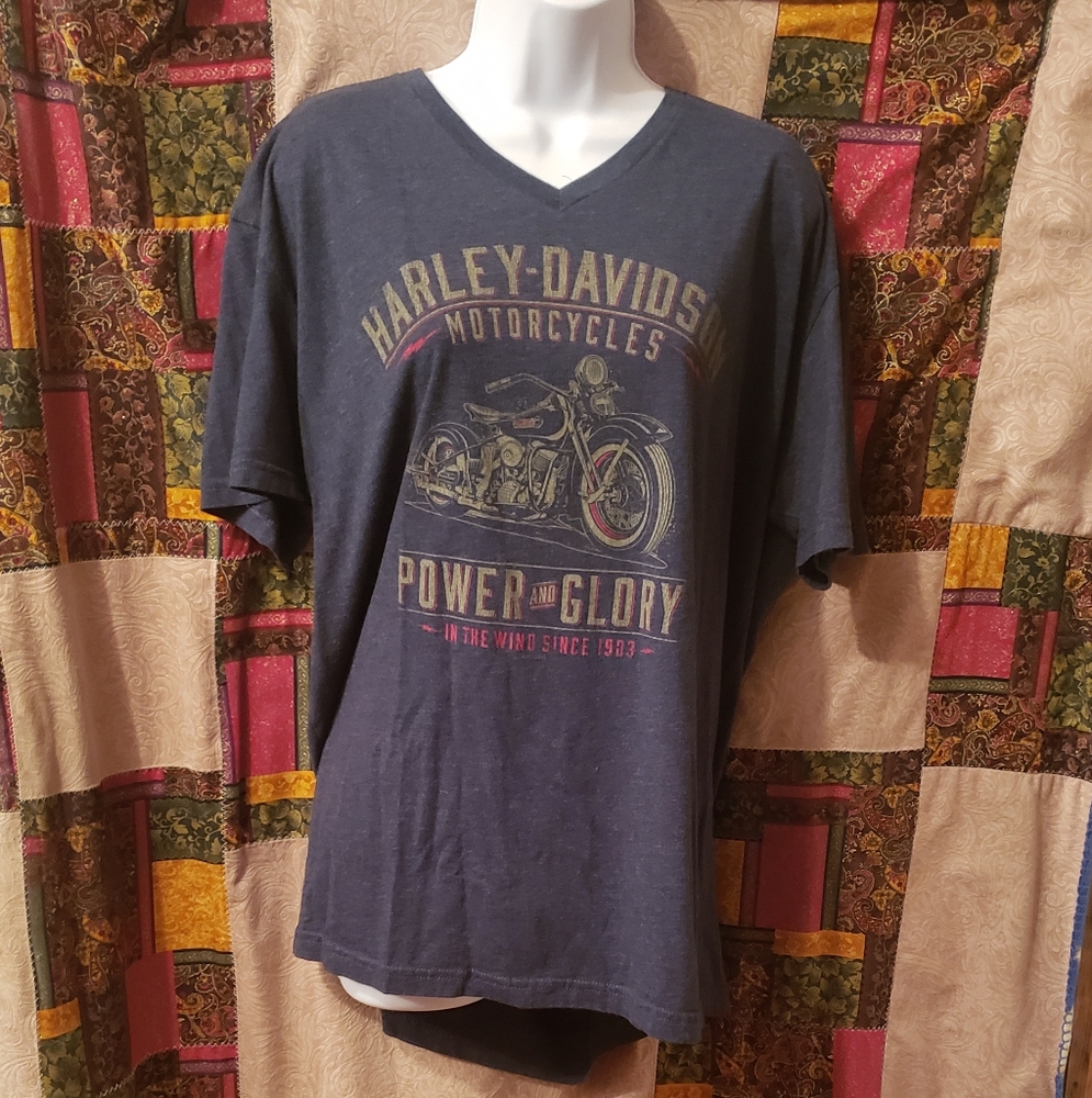 Harley-Davidson Men's Navy Motorcycle Tee